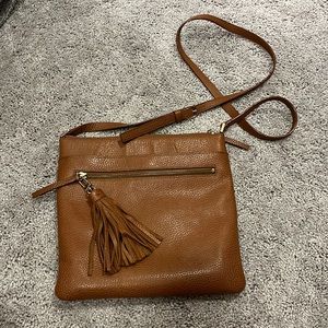 Brown Leather Crossbody Purse